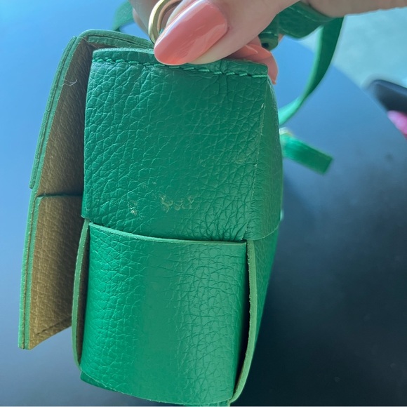 Pebble Leather Green Mini Bag - Picture 4 of 7